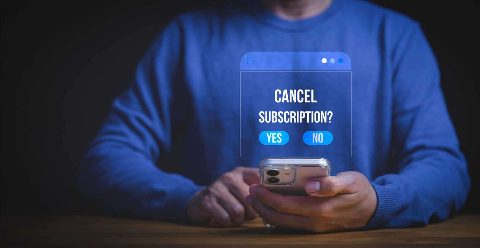 Individual reviewing subscriptions