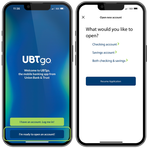 A screenshot of UBTgo mobile app