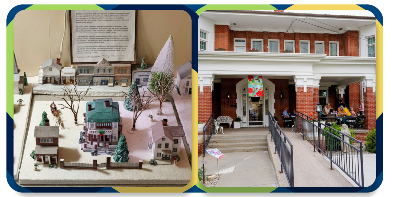 Mary Newcomer miniatures and Nebraska PEO home