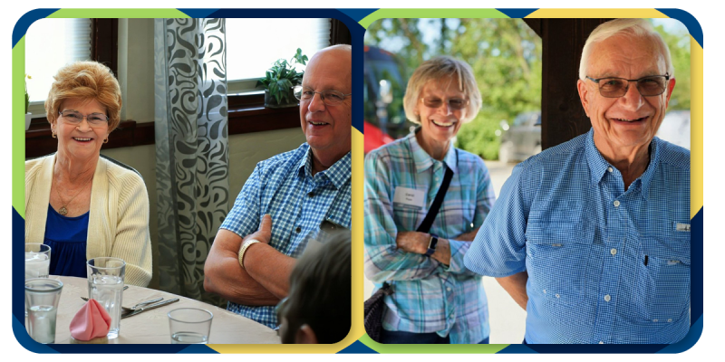 Wes and Carol Pop and Steve and Janet enjoying UBT's Journey Program Mystery Trip